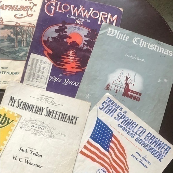 Piano Sheet music Vintage Piano Music Sheets 7 Total - Picture 10 of 14